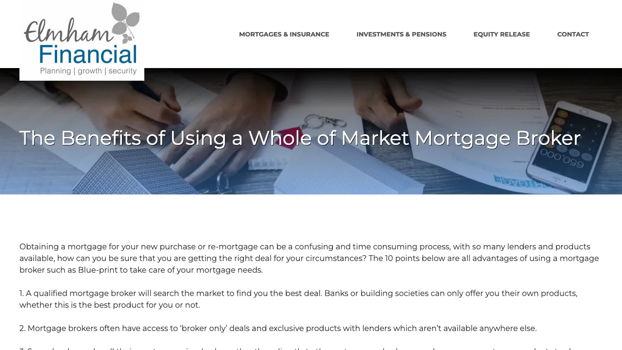 Elmham Financial Ltd website preview