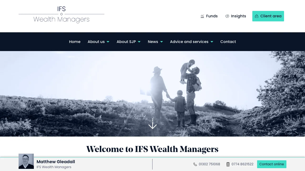 IFS Wealth Managers website preview