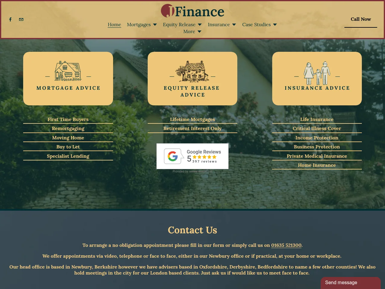 J Finance website preview
