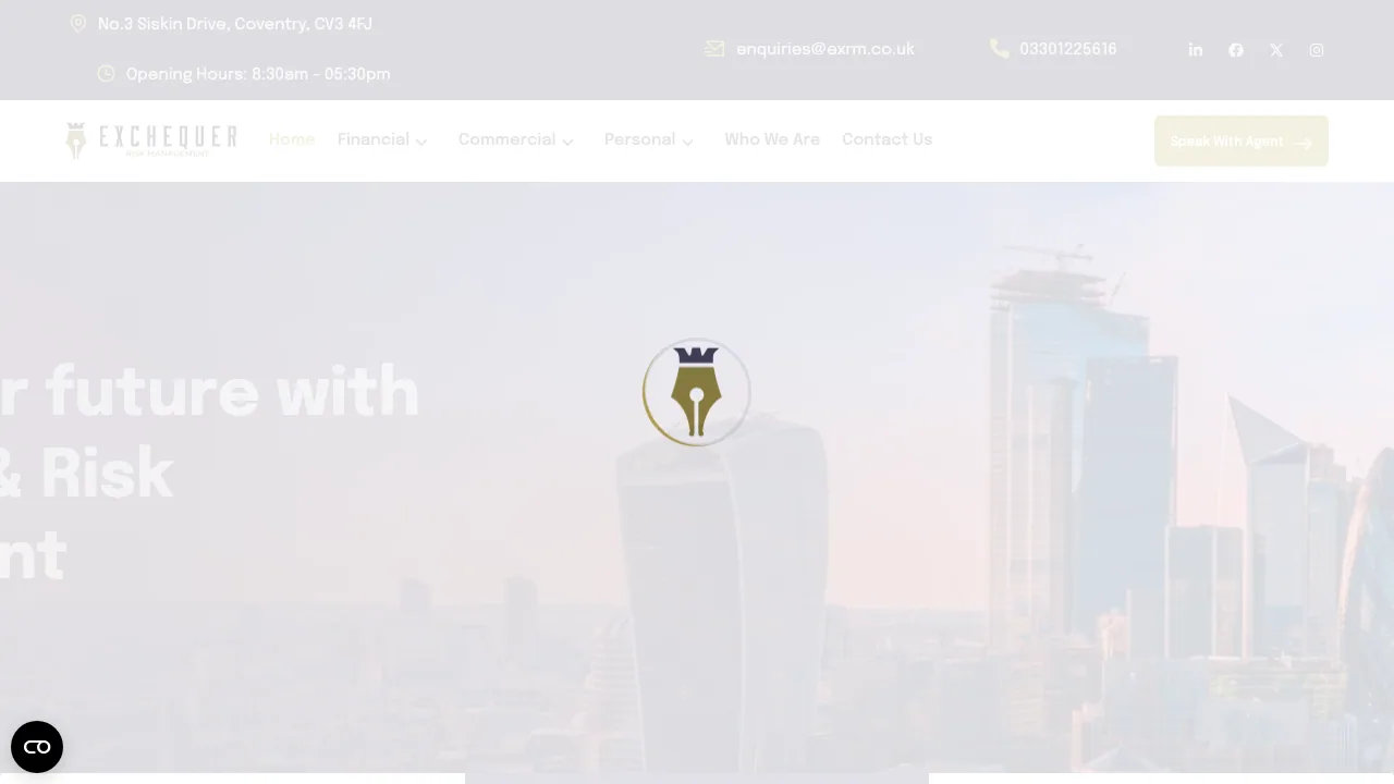 Exchequer Risk Management website preview
