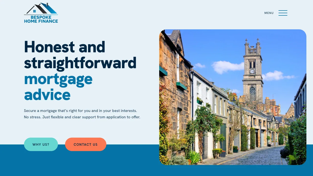 Bespoke Home Finance website preview