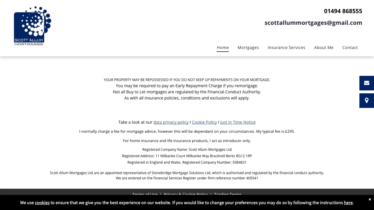 Scott Allum Mortgages Ltd website preview