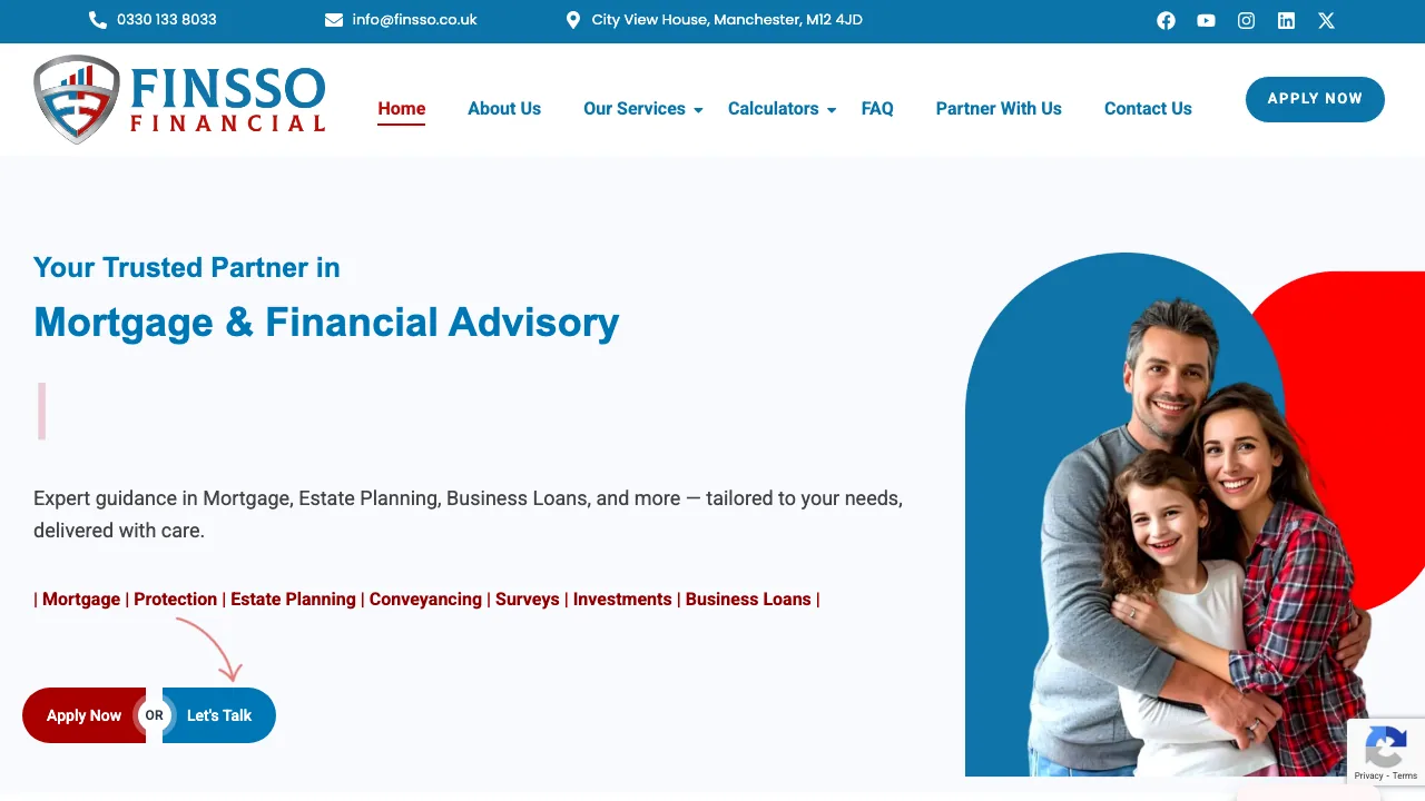 Finsso Financial website preview