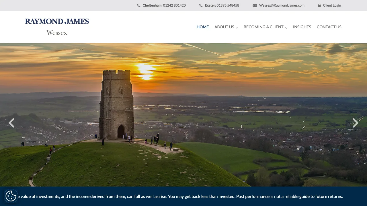Raymond James, Wessex website preview