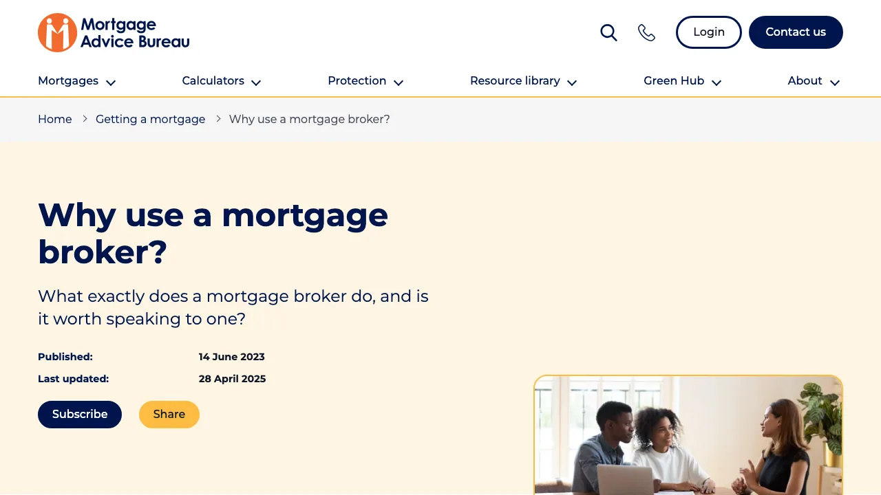 Joseph Harper - Mortgage Advice Bureau website preview