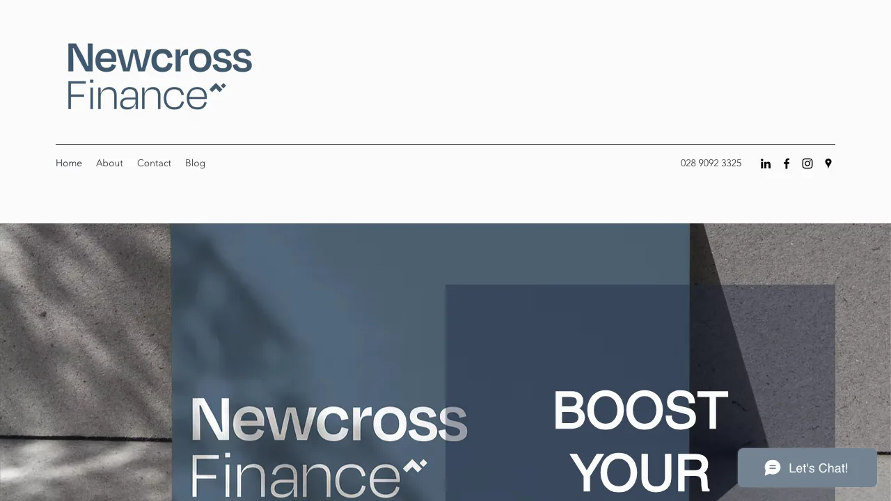 Newcross Commercial Finance website preview