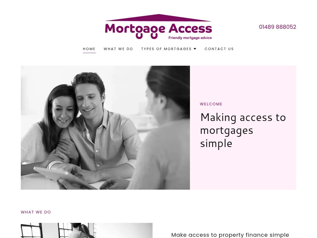 Mortgage Access website preview