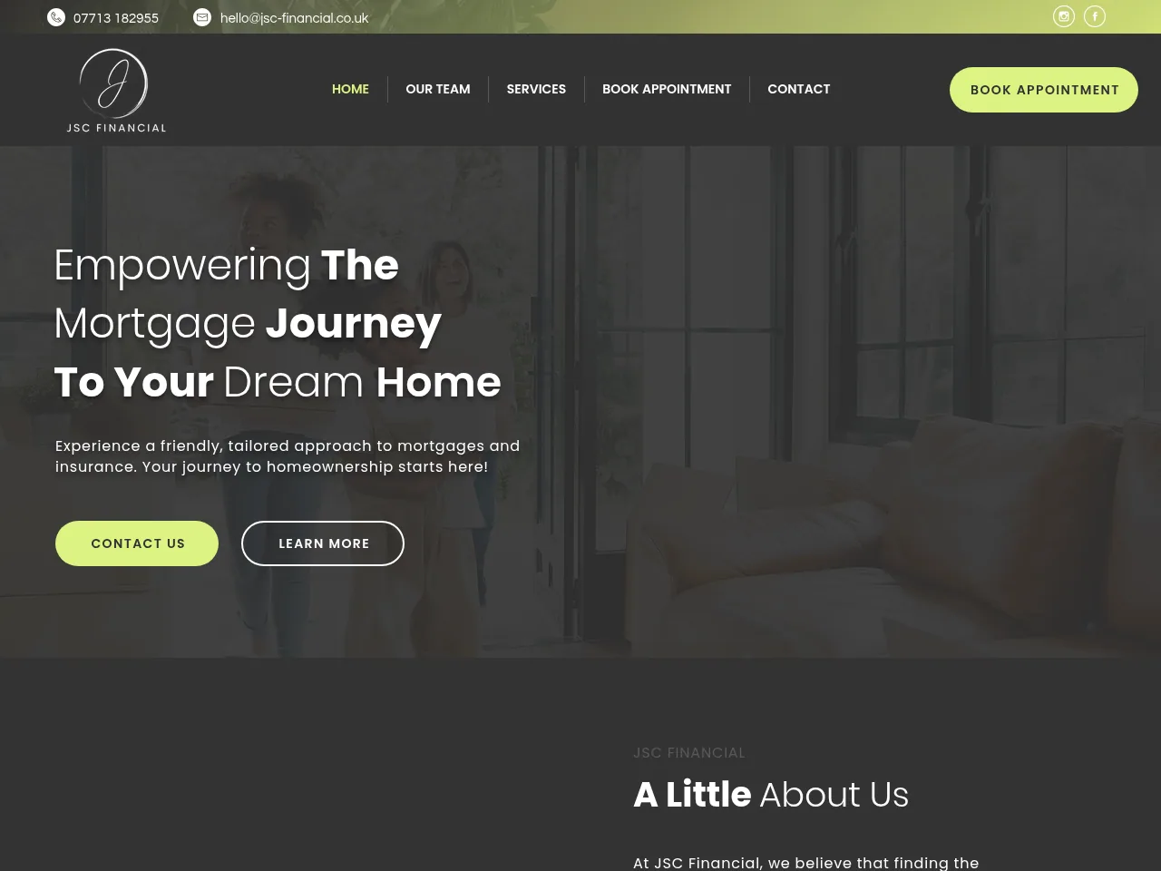 JSC Financial website preview