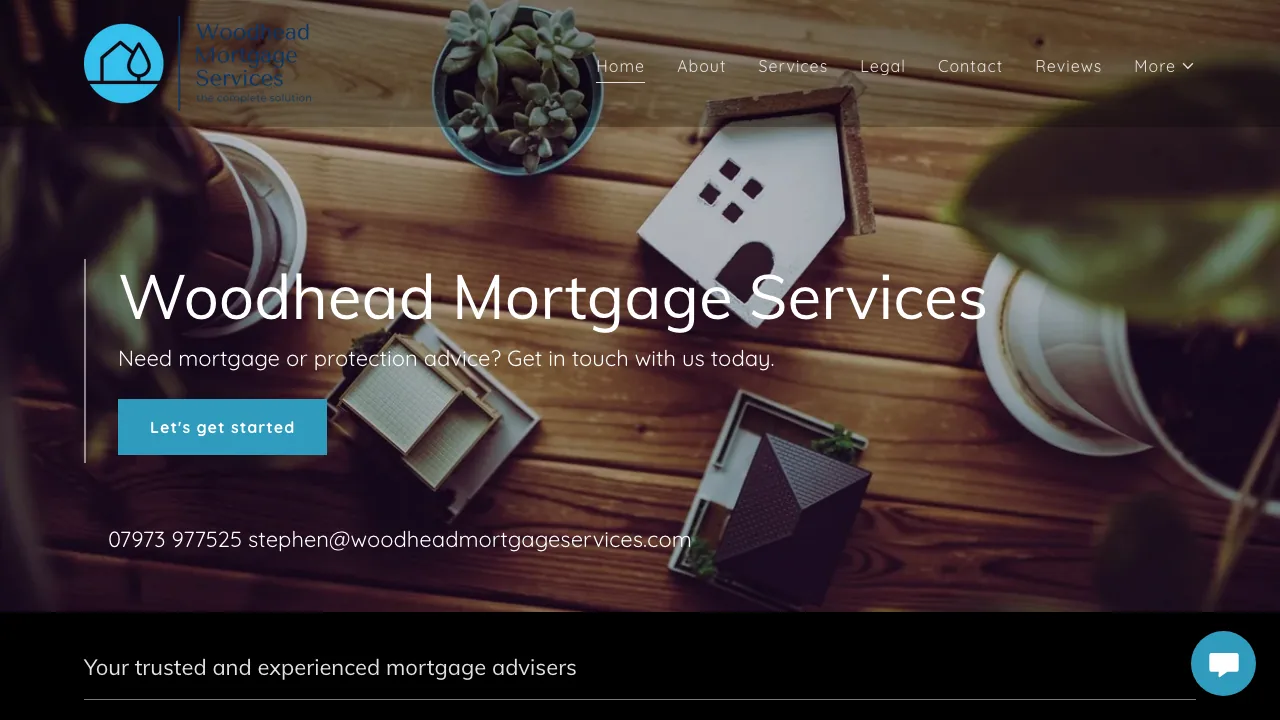 Woodhead Mortgage Services website preview