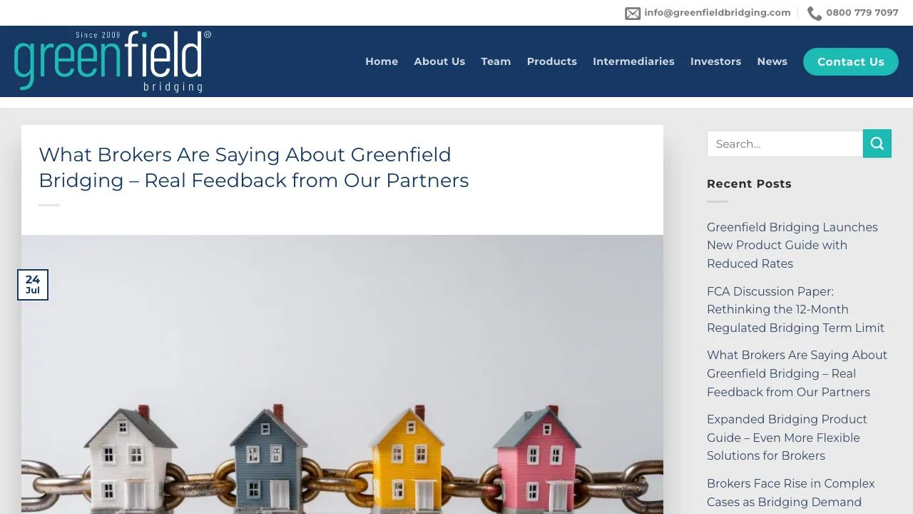 Greenfield Bridging website preview