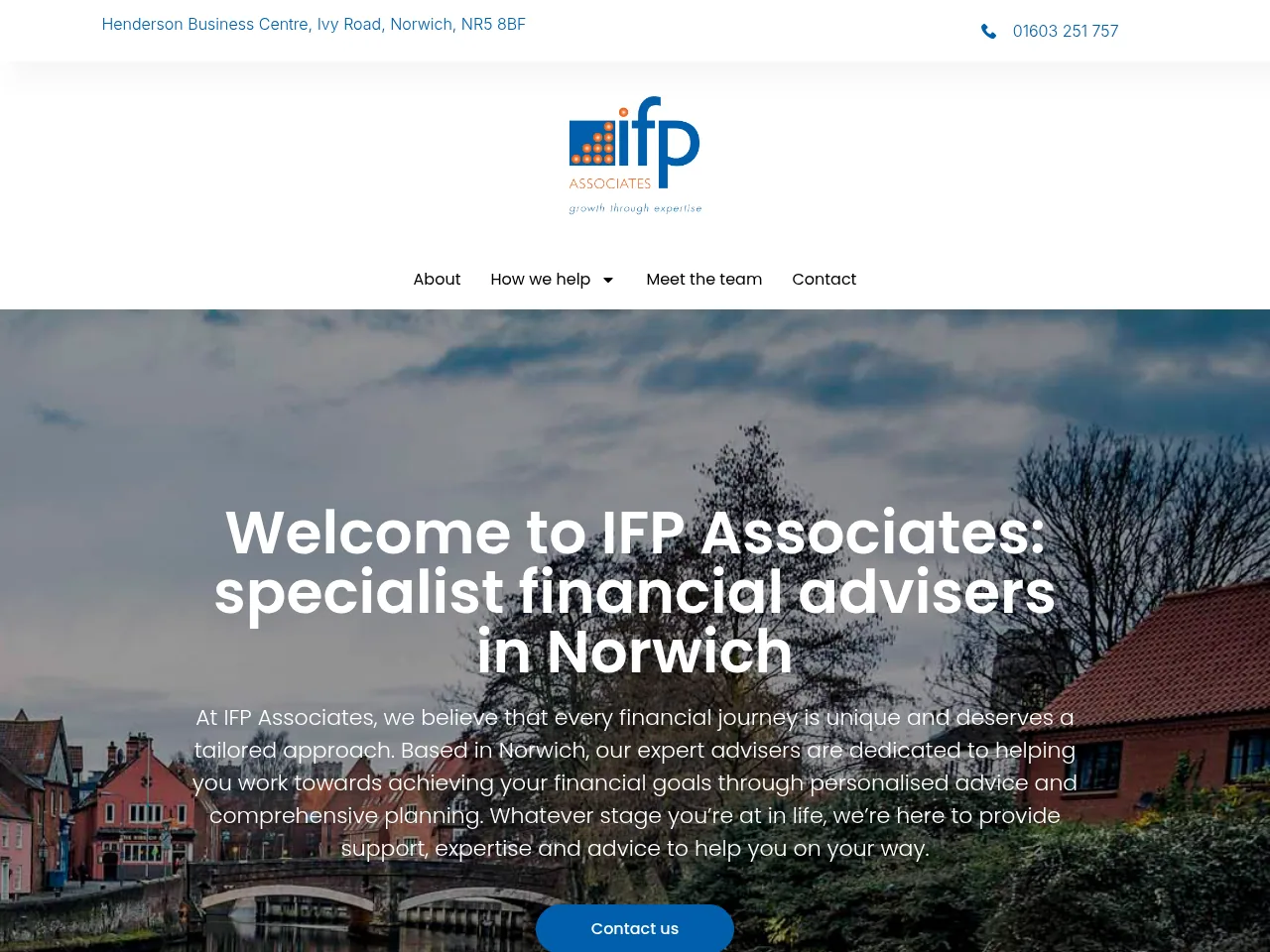 IFP Associates website preview