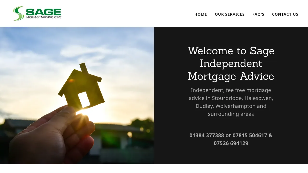 Sage Independent Mortgage Advice website preview