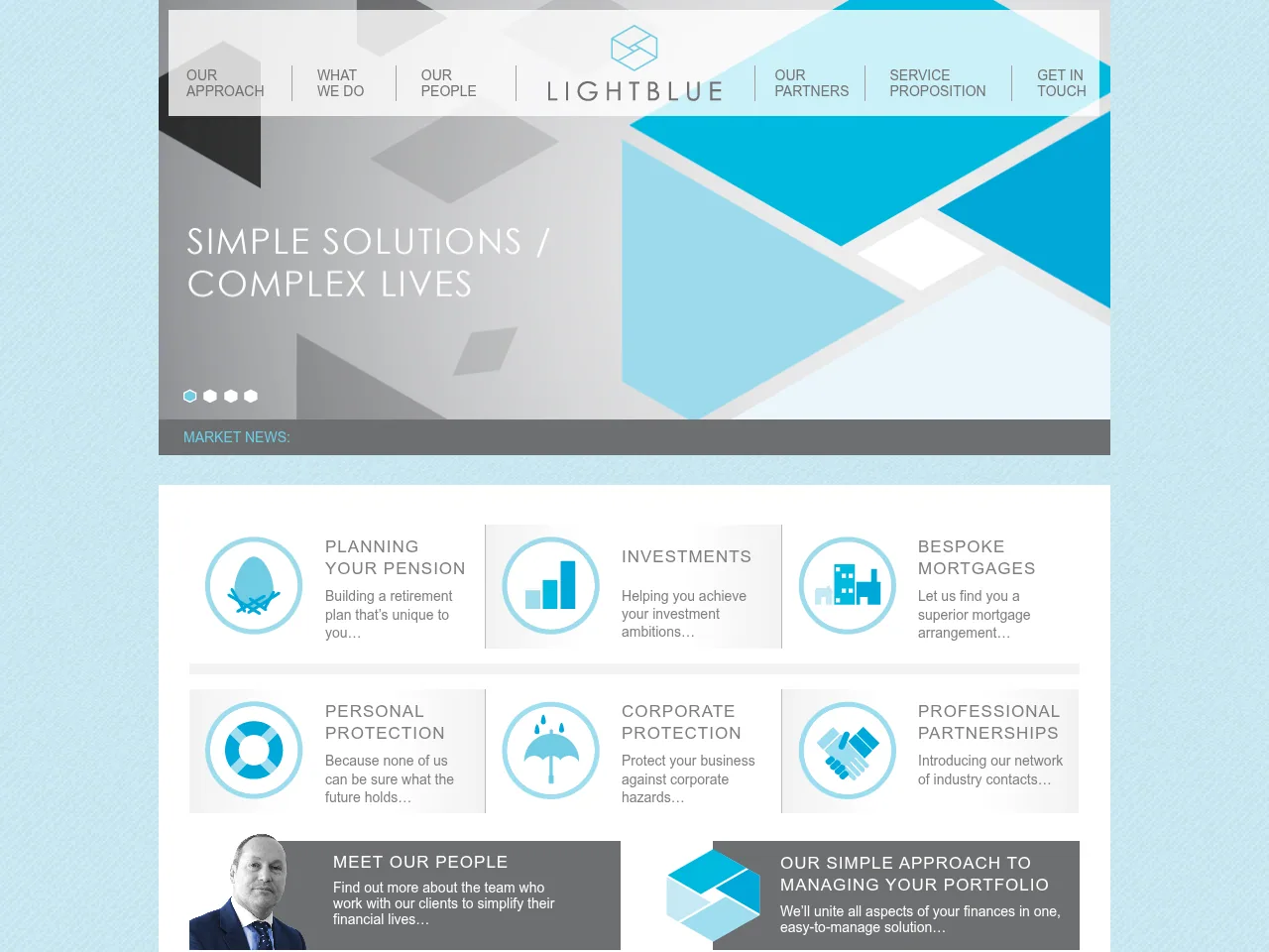LightBlue website preview