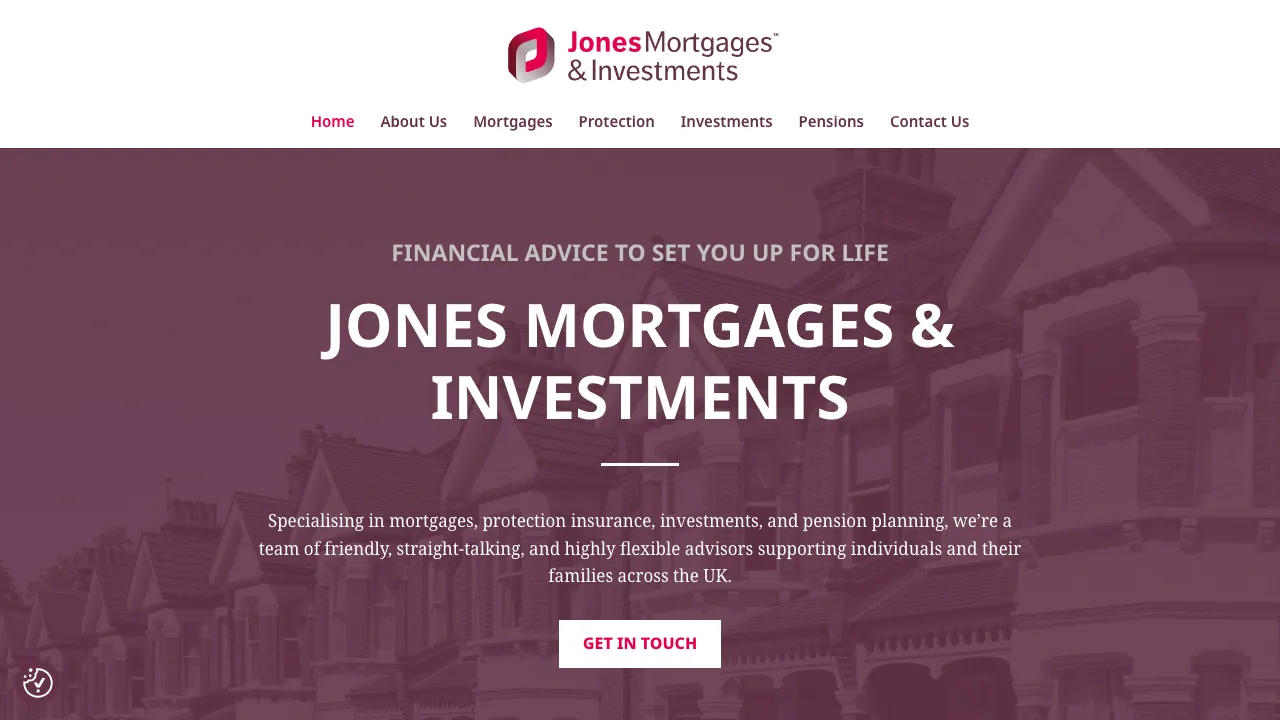 Jones Mortgages & Investments website preview