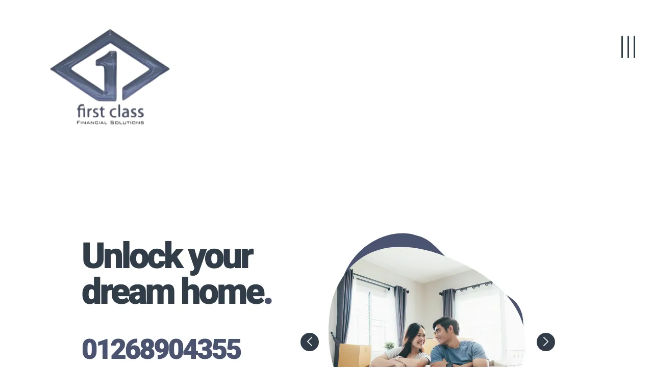 First Class Financial Solutions Ltd website preview