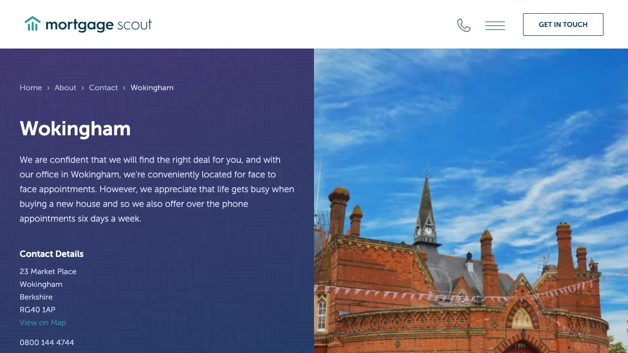 Mortgage Scout Wokingham website preview