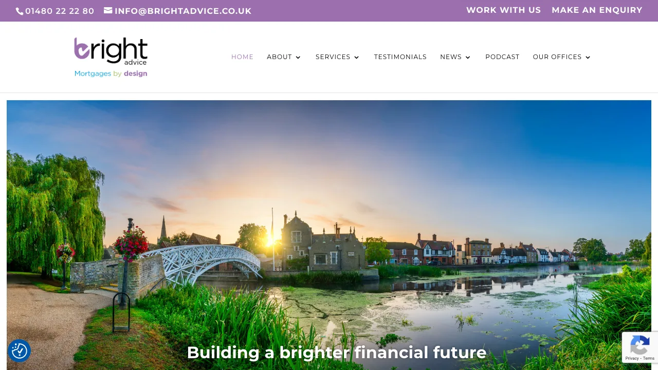 Bright Advice - Mortgages By Design website preview