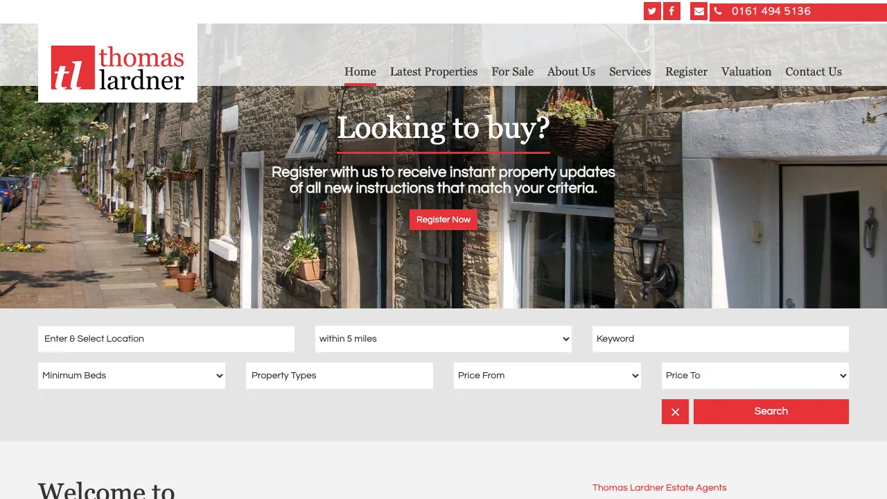 Thomas Lardner website preview