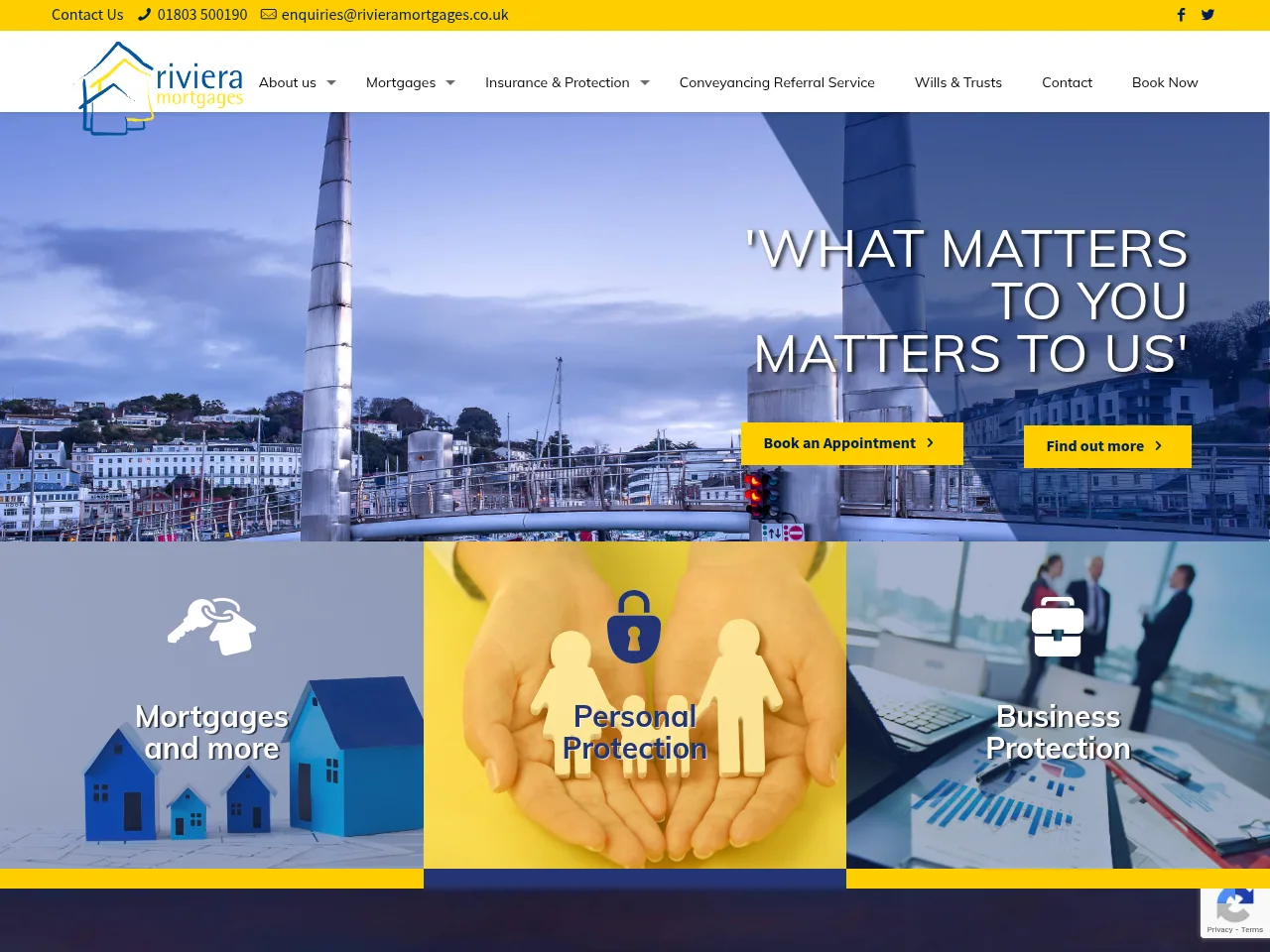 Riviera Mortgages website preview