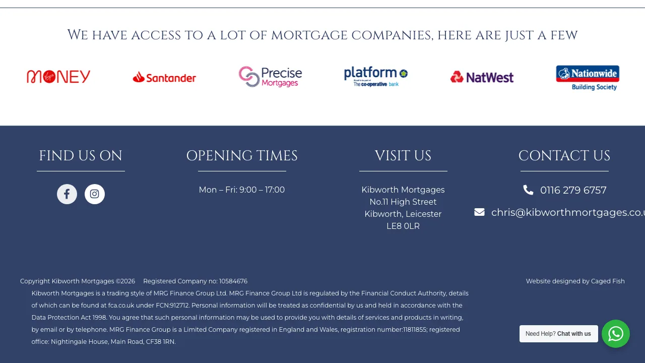 Kibworth Mortgages Ltd website preview