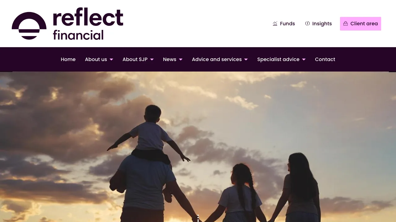 Reflect Financial website preview