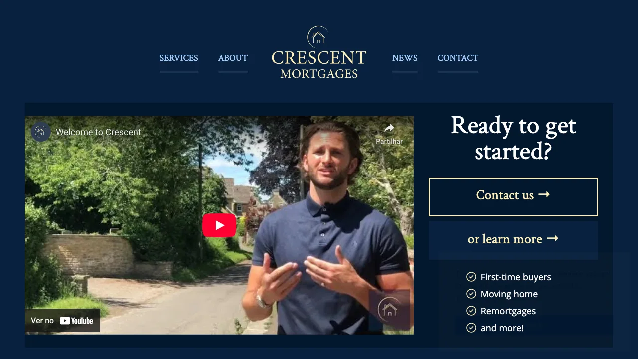 Crescent Mortgages website preview
