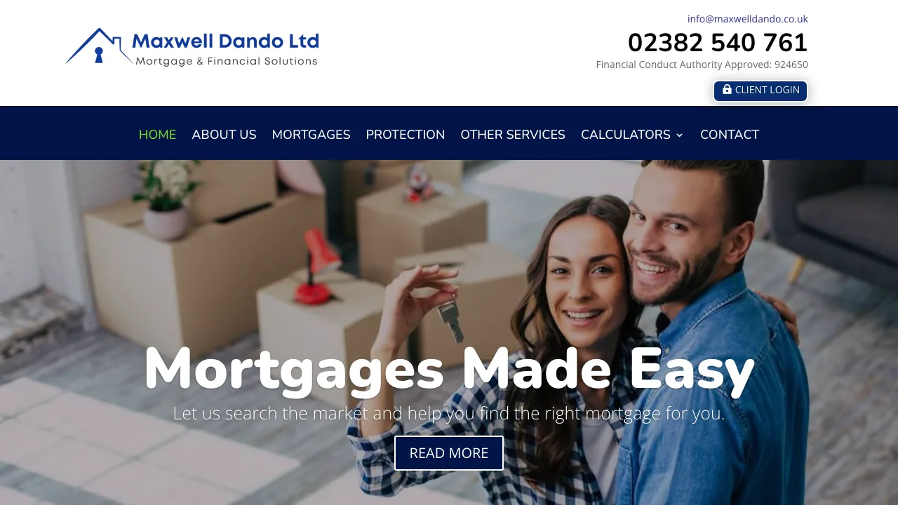 Maxwell Dando Ltd website preview