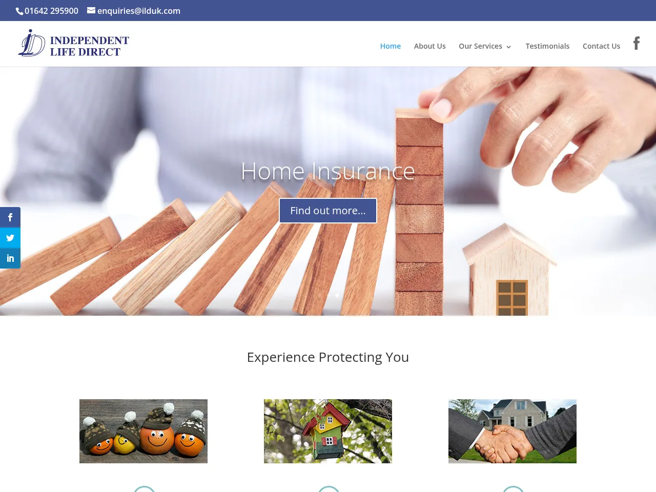 Independent Life Direct website preview