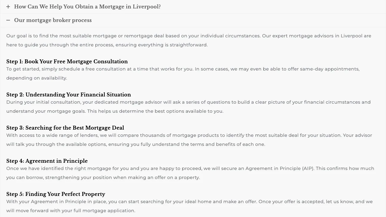 CRC Mortgages website preview