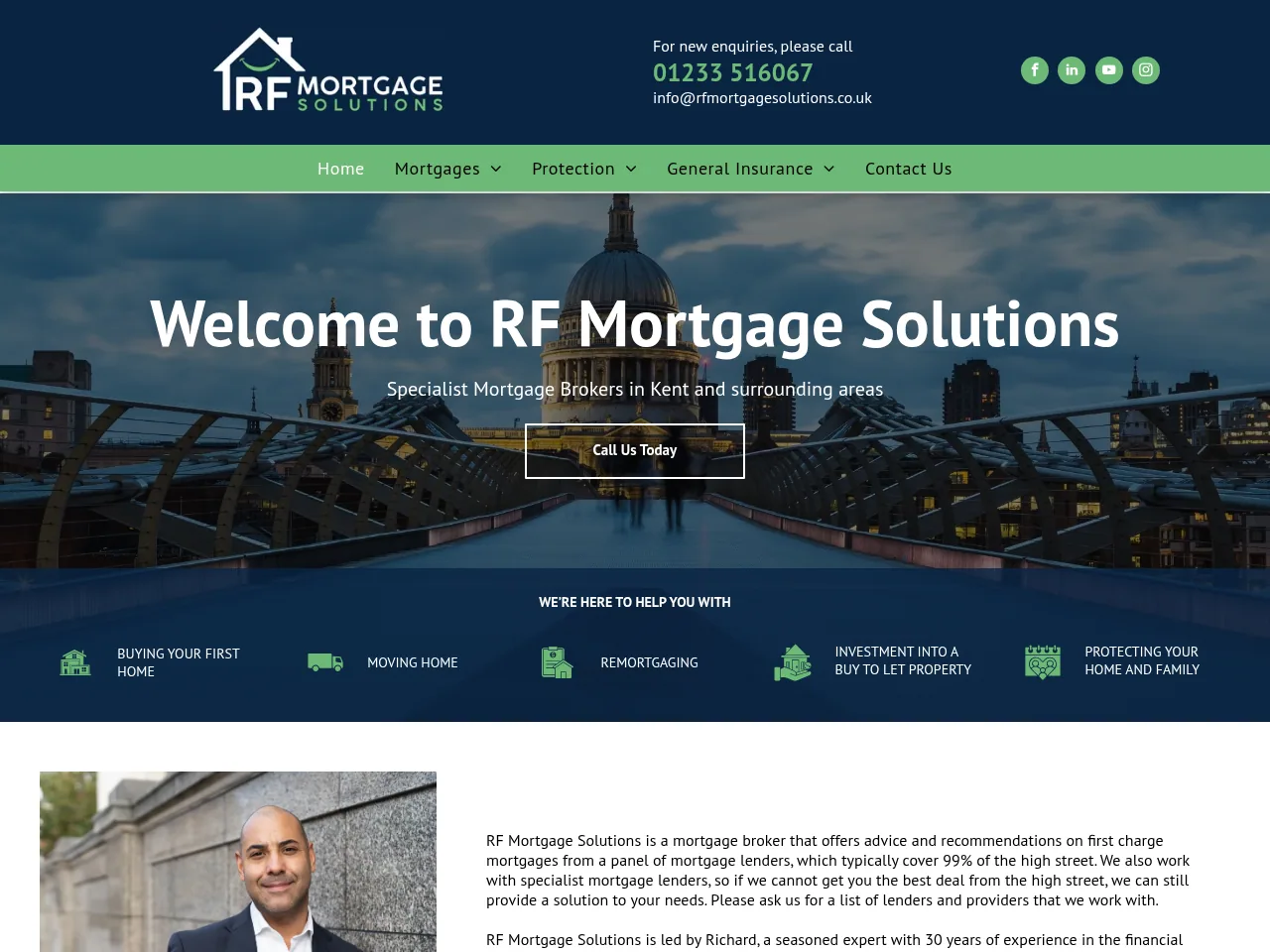 RF Mortgage Solutions website preview