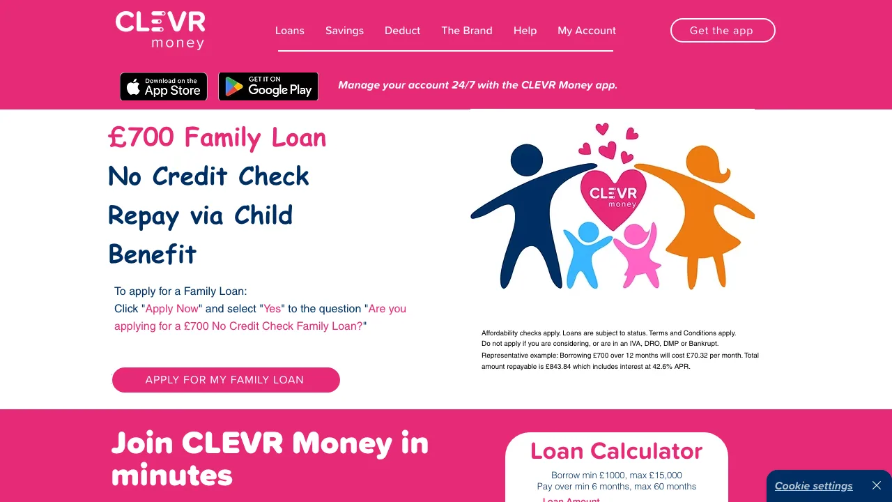 CLEVR Money website preview