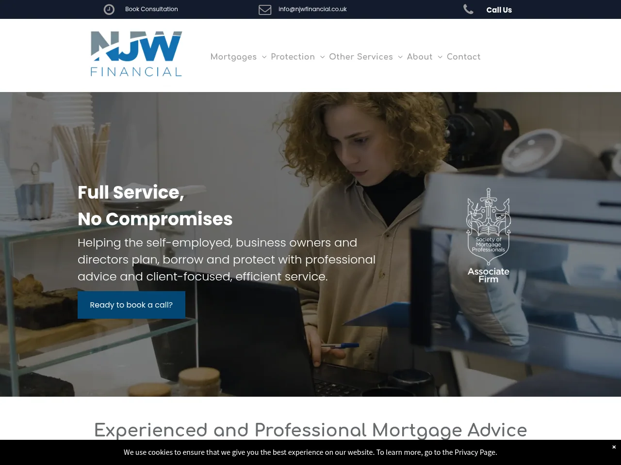 NJW Financial website preview