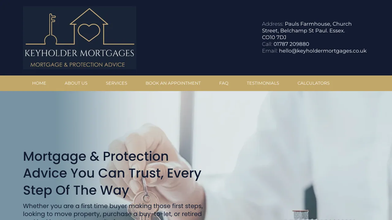 Keyholder Mortgages website preview