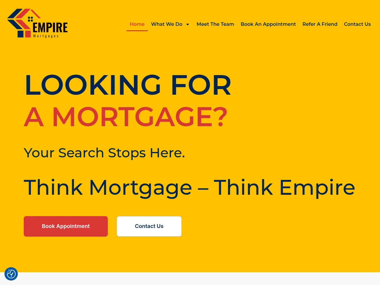 Empire Mortgages website preview