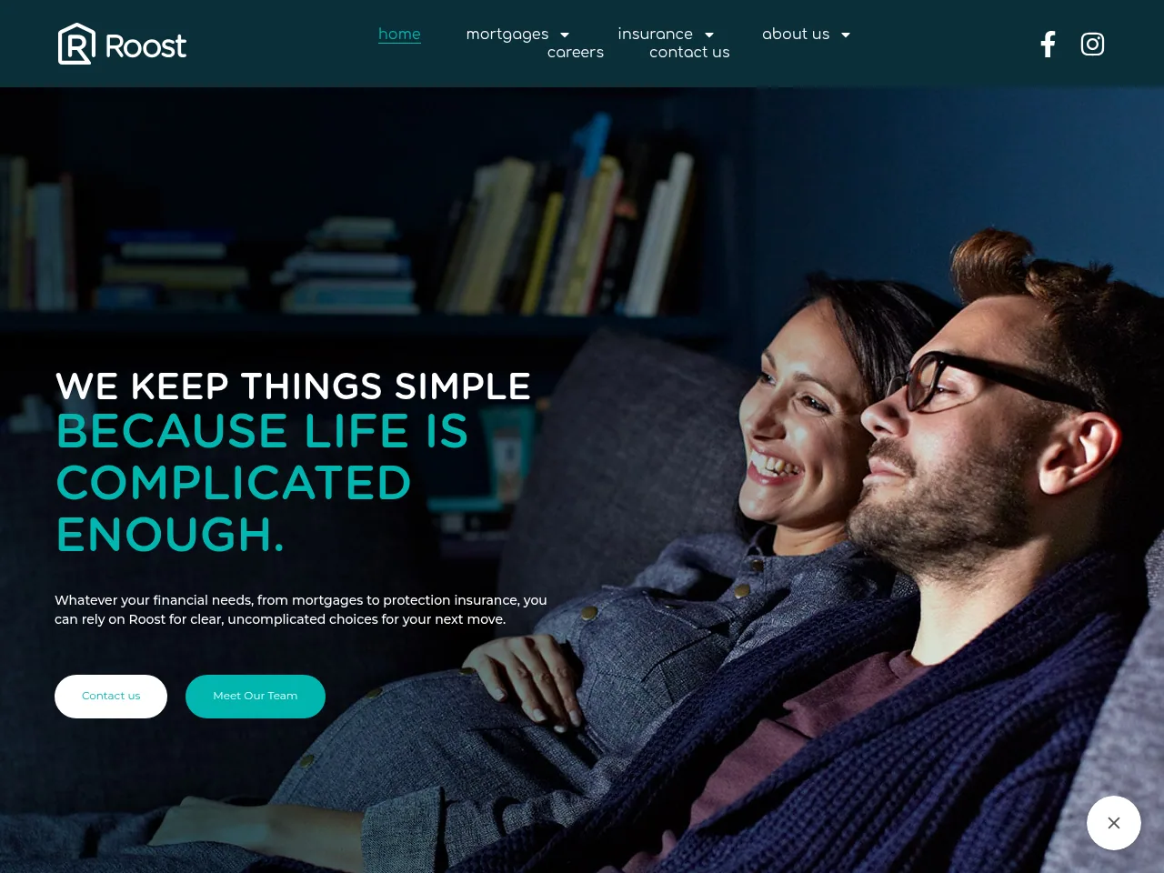 Roost Finance website preview