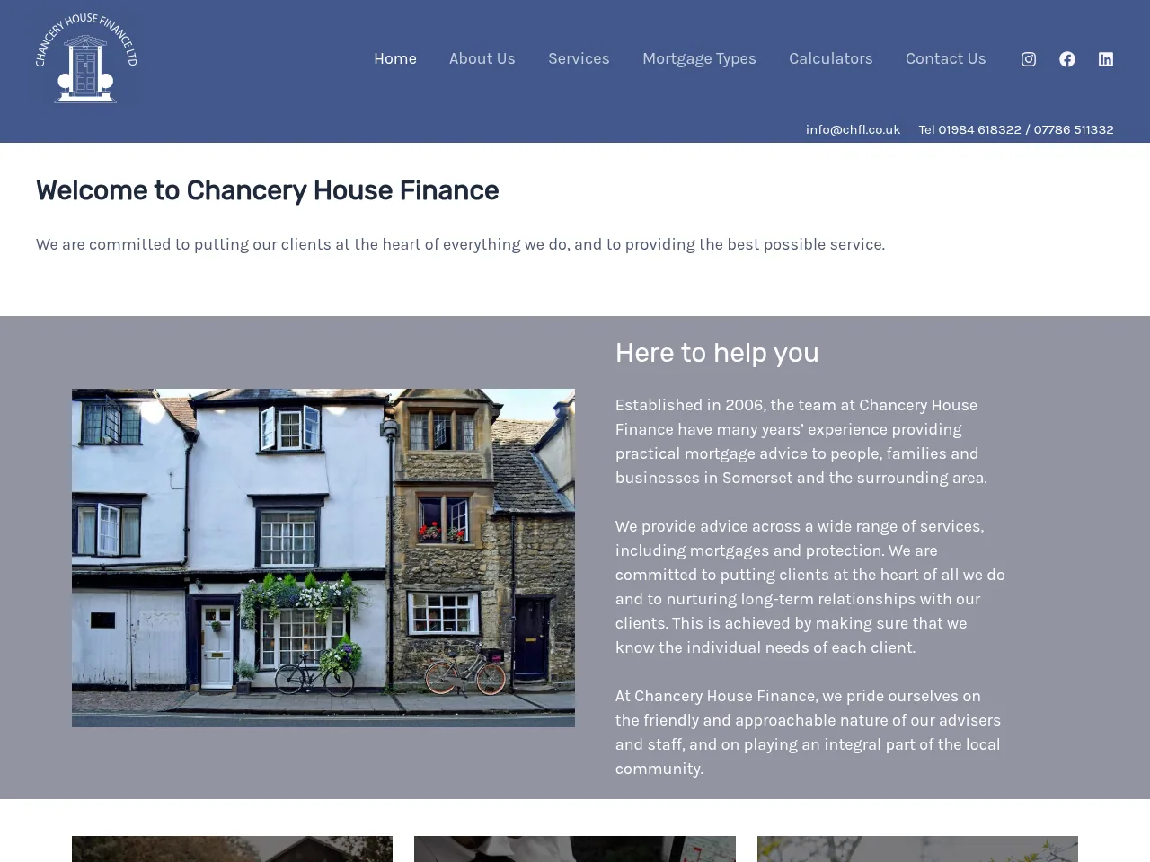 Chancery House Finance website preview