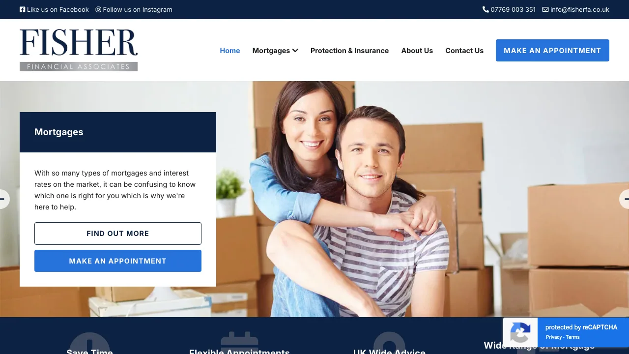 Fisher Financial Associates website preview