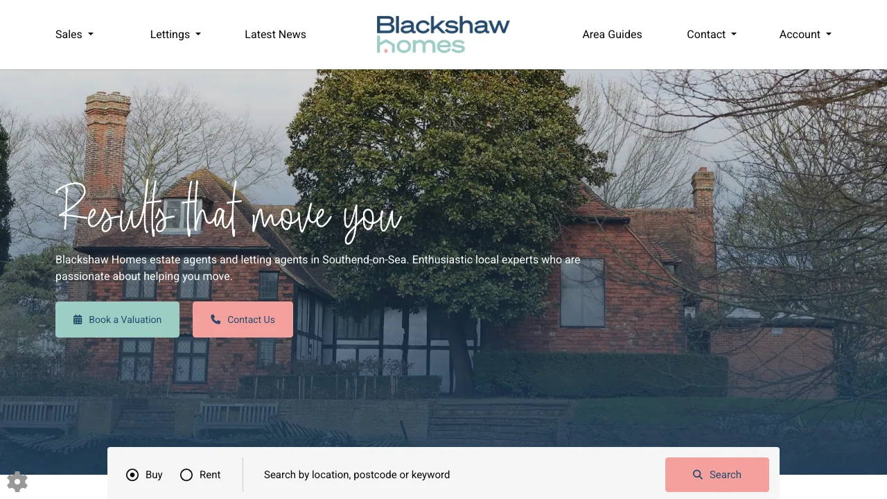 Blackshaw Homes website preview