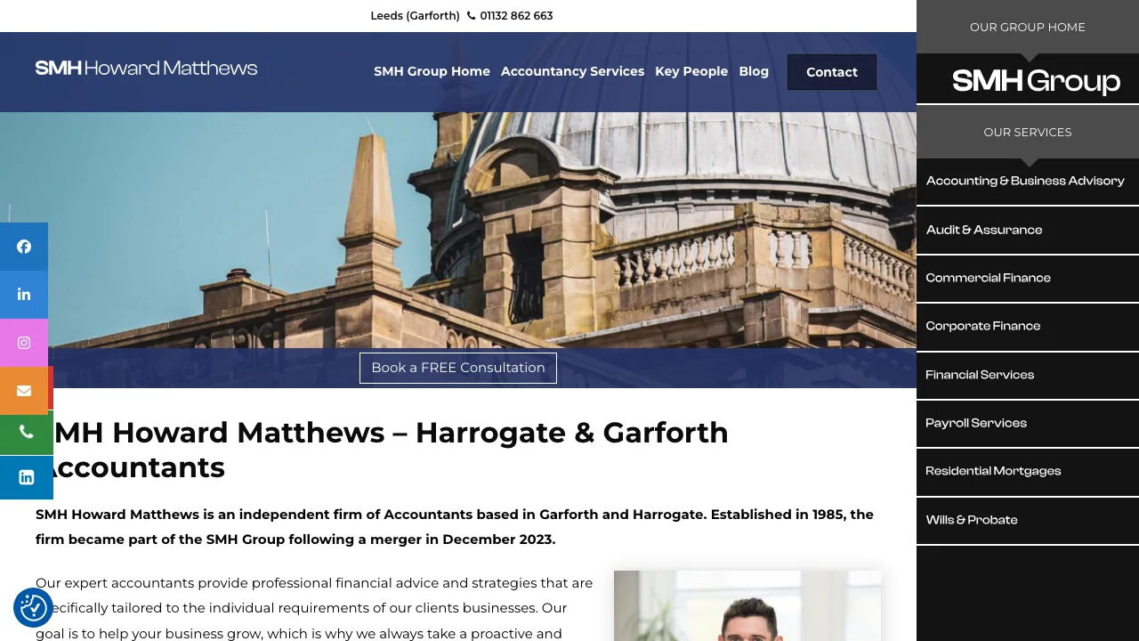 SMH Howard Matthews website preview