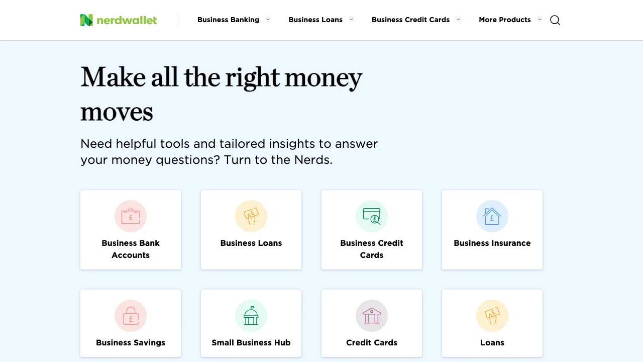 NerdWallet UK website preview