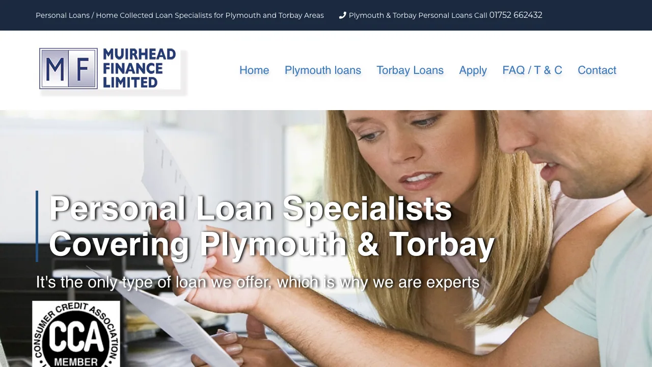 MUIRHEAD FINANCE LTD website preview