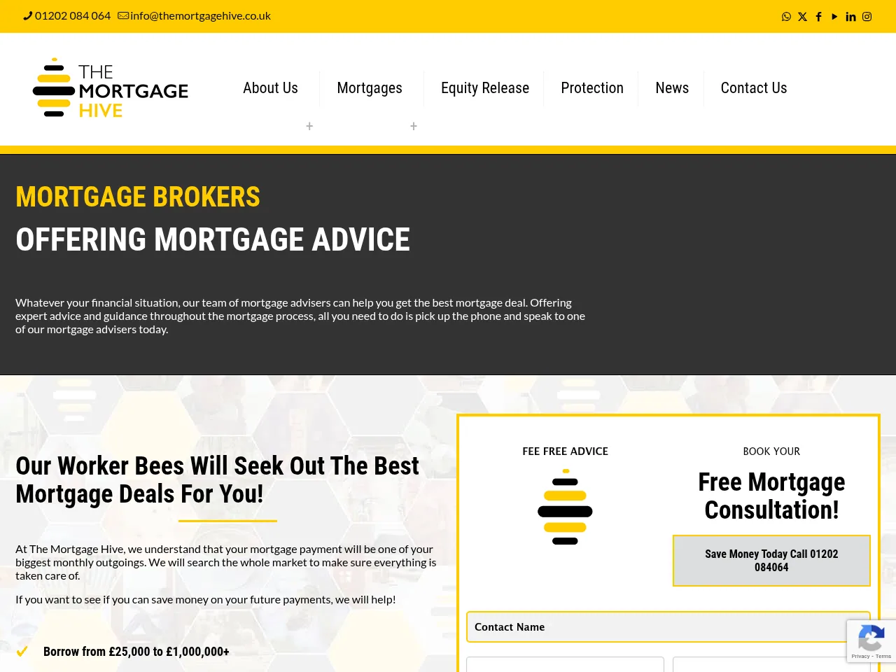 The Mortgage Hive website preview