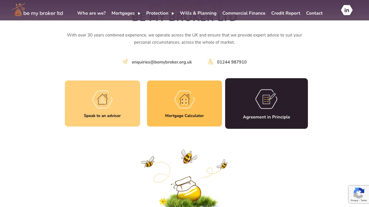 Be My Broker Ltd website preview