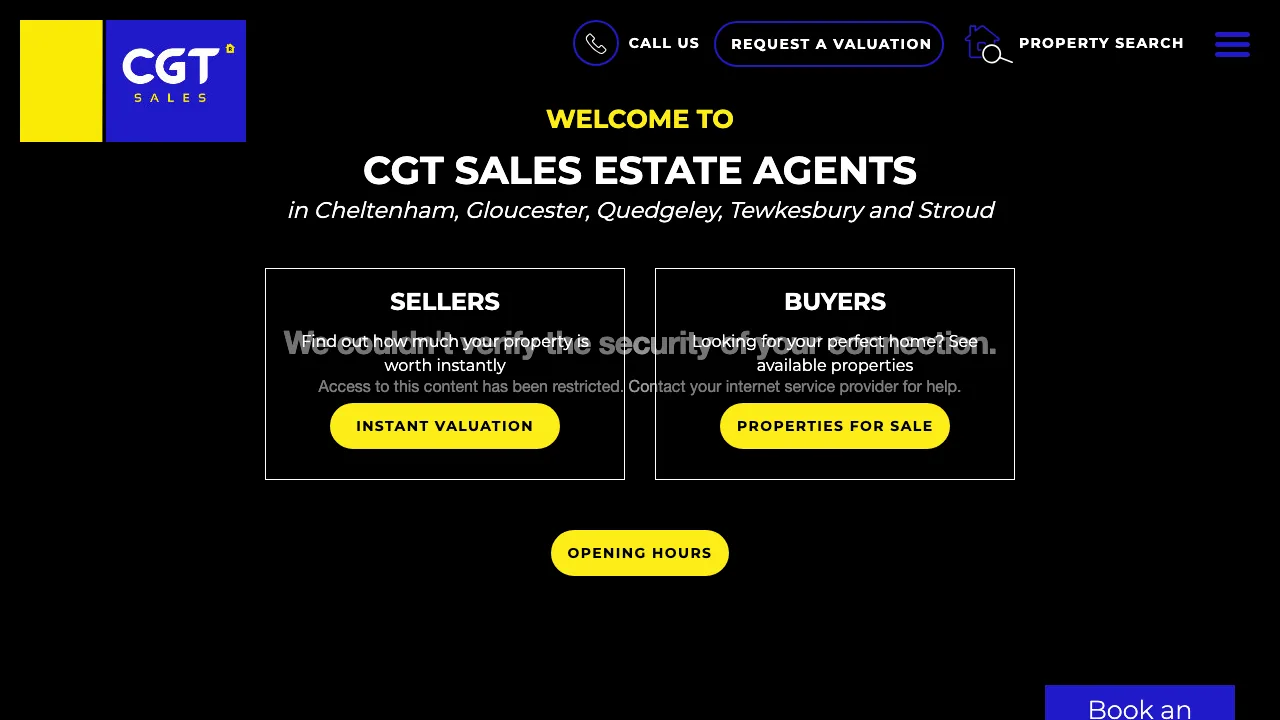 CGT SALES ltd website preview