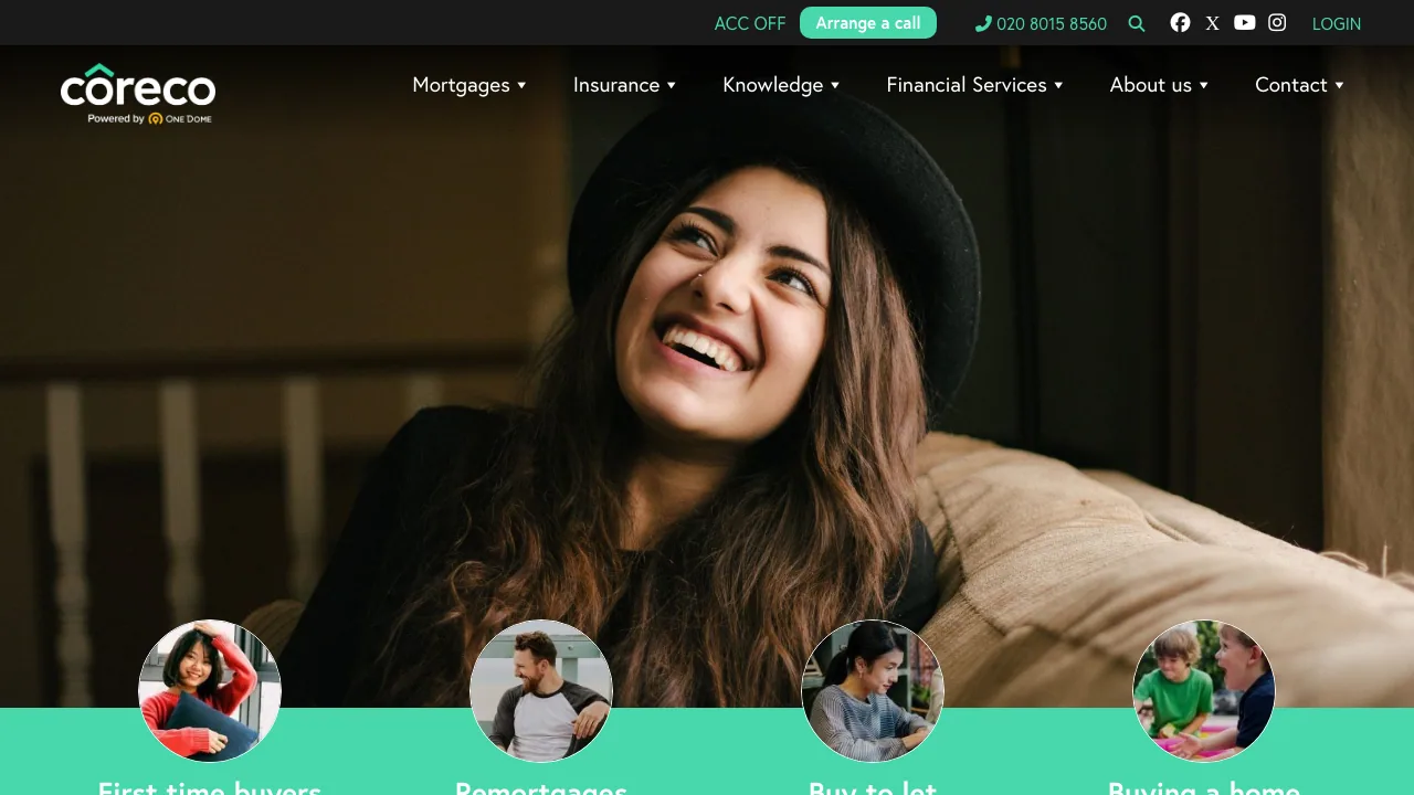 Coreco website preview