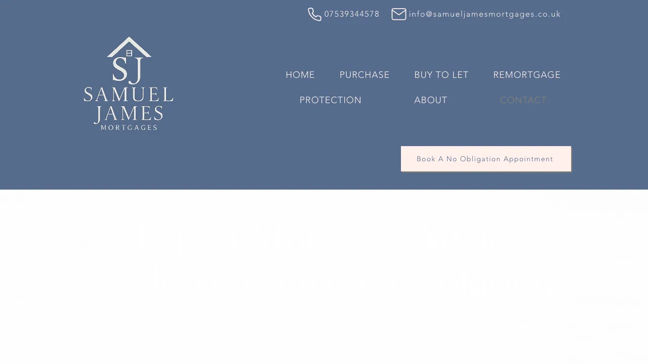 Samuel James Mortgages Ltd website preview