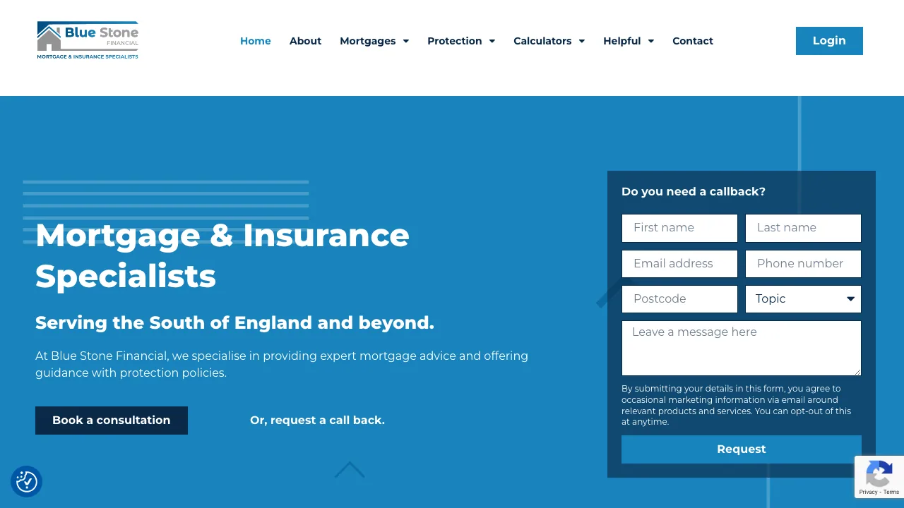 Blue Stone Financial Services Ltd website preview