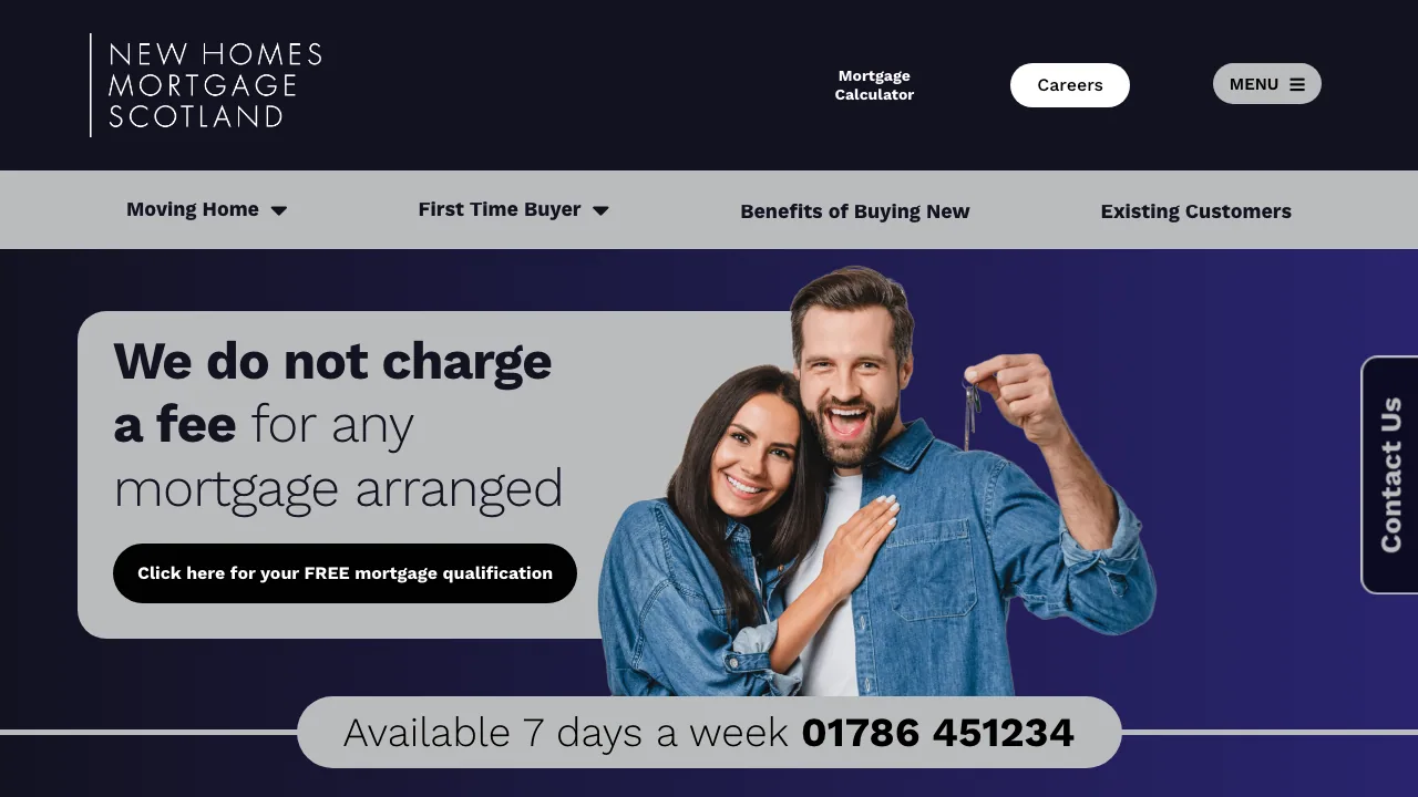New Homes Mortgage Scotland website preview