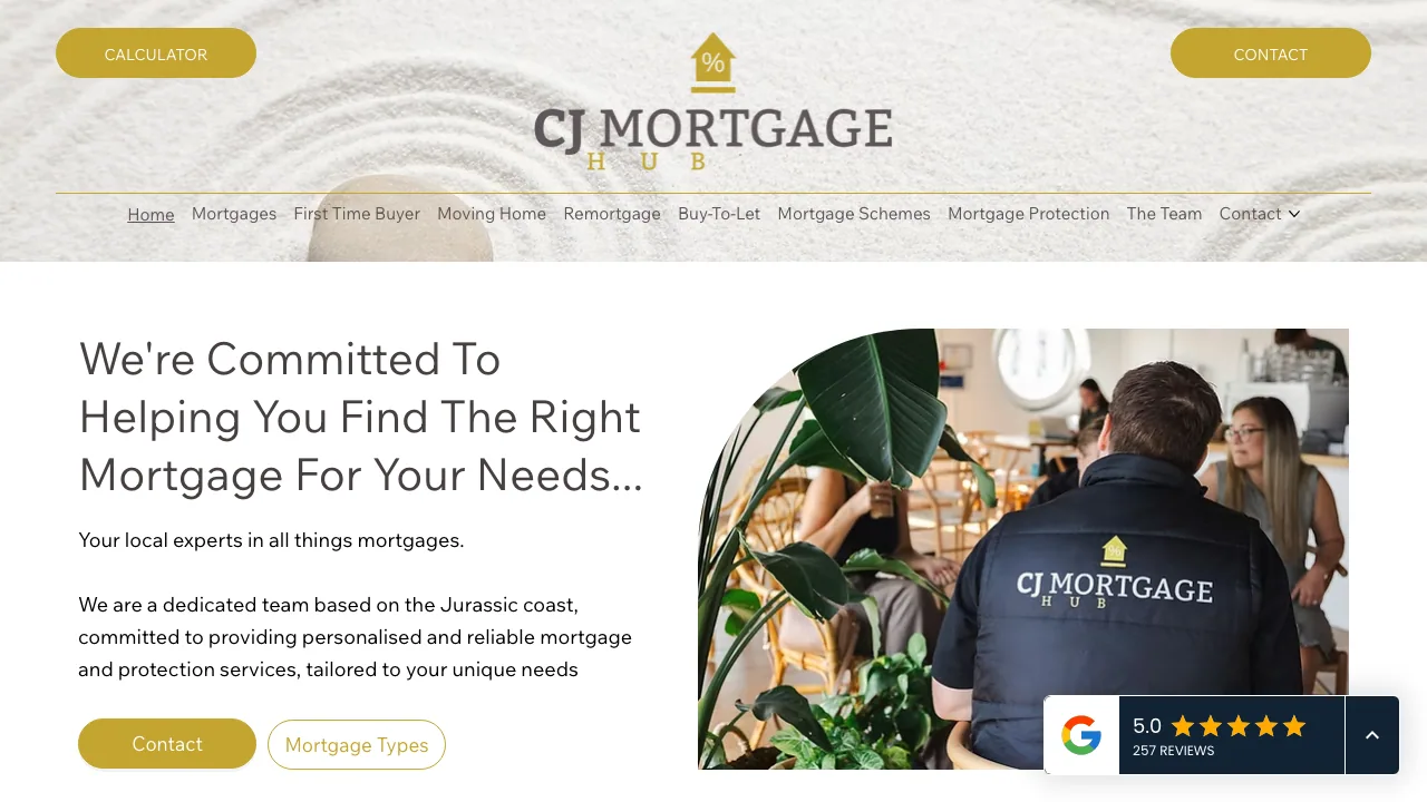 CJ Mortgage Hub website preview
