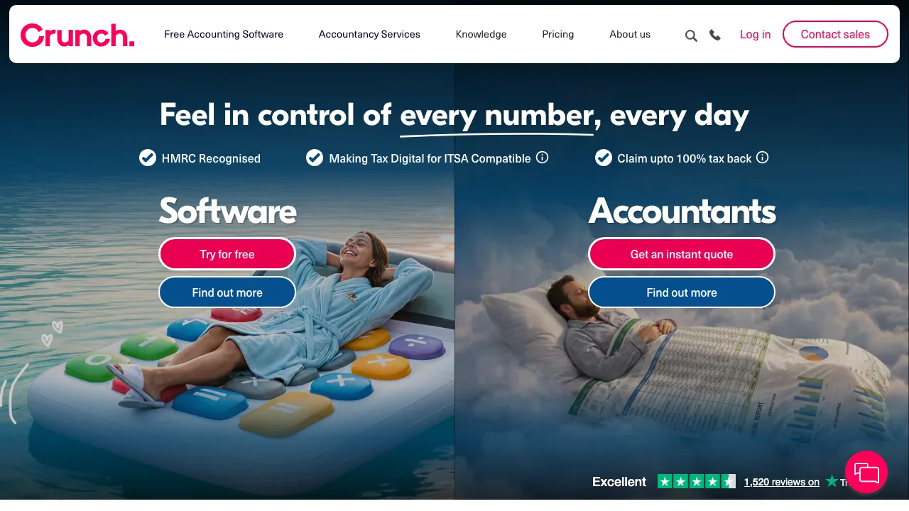 Crunch website preview